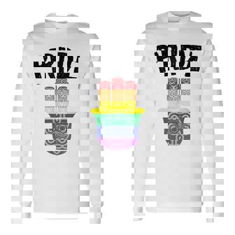 Lgbtq Hamsa Kamsah Mano Di Fatima Per Orgoglio Maglietta a maniche lunghe - Novitaregali