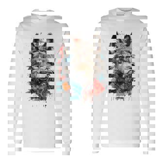 Lobo Poderoso Yaliente Gran Lobo Camiseta de manga larga - Regaloses