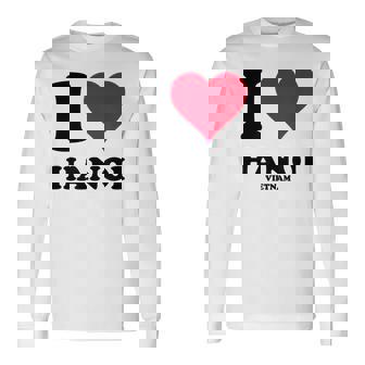 I Love Hanoi 長袖Tシャツ - Kawaiitshirt