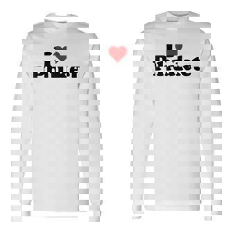 I Love Heart Phuket Thitand 長袖Tシャツ - Kawaiitshirt