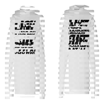 Lucky Sandboarding Shirt Do Not Wash Long Sleeve T-Shirt | Mazezy