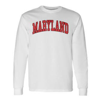 Maryland Throwback Classic Long Sleeve T-Shirt - Thegiftio UK