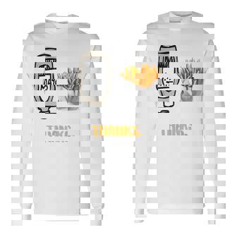 Mayonnaise Et Frites Merci T-shirt à manches longues - Cadeauxyz