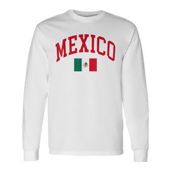 Mexico Mexican Graphic Long Sleeve T-Shirt - Thegiftio UK