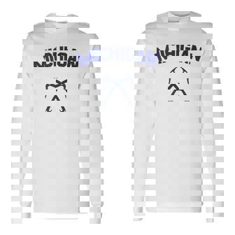 Michigan Ice Climbing Tools Tank Top Long Sleeve T-Shirt | Mazezy