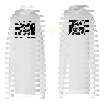 Mom Bee Cute Beekeeping Birthday Party Matching Family Mama Long Sleeve T-Shirt | Mazezy