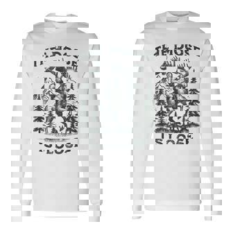 The Moose Is Loose Canada Alaska Bigfoot Adventures Long Sleeve T-Shirt | Mazezy