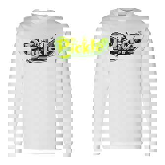 Mr Pickle ピクルス 風変わりで楽しいグラフィックピクルス 長袖Tシャツ - Kawaiitshirt