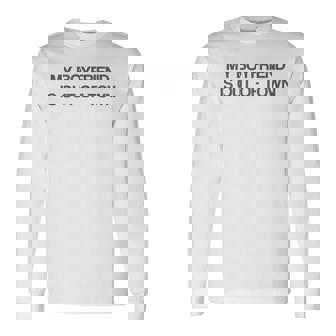 My Boyfriend Is Out Of Town 長袖Tシャツ - Kawaiitshirt