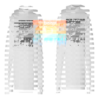 National Park Bear Boop Bear Nose Boop Bear Long Sleeve T-Shirt - Monsterry