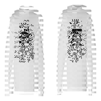 Nicole 名義 魔女 おもしろいことわざ ハロウィン 長袖Tシャツ - Kawaiitshirt