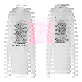 In October We Wear Pink Witch Breast Cancer Awareness Pink Long Sleeve T-Shirt | Mazezy