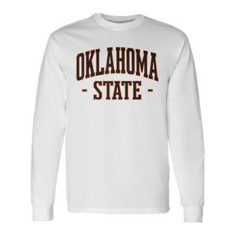 Oklahoma State Pride Classic Oklahoma Vintage Long Sleeve T-Shirt | Mazezy