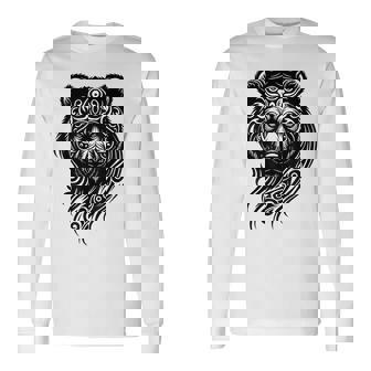 Ours Grizzly Norse Indiens Celtique Mythologie Animal Forêt T-shirt à manches longues - Cadeauxyz