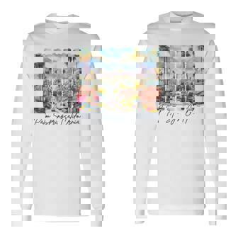 Palm Springs California Travel Brushstroke Palm Springs Trip Long Sleeve T-Shirt | Seseable UK
