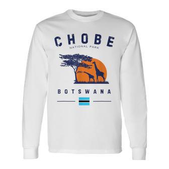 Parque Nacional Chobe Botswanaafari Africa Adventure Camiseta de manga larga - Regaloses
