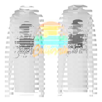 Playa Océanoacaciones Deerano Exótico Palmera California Camiseta de manga larga - Regaloses