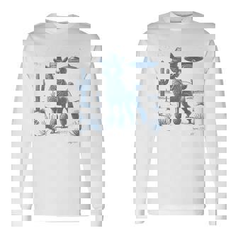 Poodle Cowboy Ufo Poodle Mom Poodle Dad Cowboy Poodle Ufo Long Sleeve T-Shirt - Monsterry