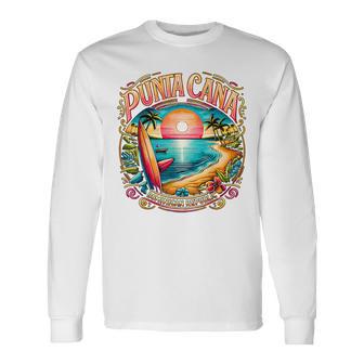 Punta Cana Dominican Republic Vacation Beach Long Sleeve T-Shirt - Thegiftio UK