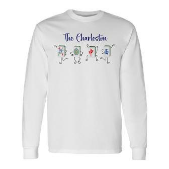 Retro The Charleston Mahjong Mahjong Dance Lover Long Sleeve T-Shirt - Thegiftio UK