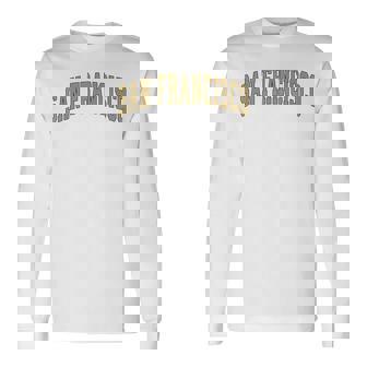 San Francisco Throwback Print Classic Long Sleeve T-Shirt | Mazezy