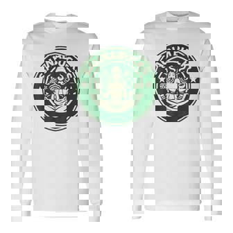 Saunabucks サウナ パロディ サウナー向け おもしろデザイン ととのう グッズ おもしろ 文字 スタバ カフェ 長袖Tシャツ - Kawaiitshirt