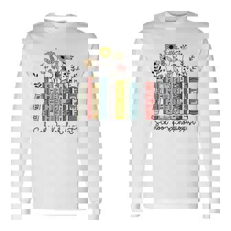 School Psychologist Book Psychology Teacher Appreciation Long Sleeve T-Shirt | Mazezy