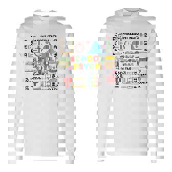 School Psychologist Psychology Teacher Appreciation Long Sleeve T-Shirt | Mazezy