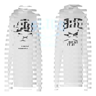 Sligo Ireland Vintage Nautical Paddles Sports Oars Long Sleeve T-Shirt | Mazezy