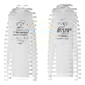 Styleintage États-Unis Caroline Du Nord Rétro T-shirt à manches longues - Cadeauxyz