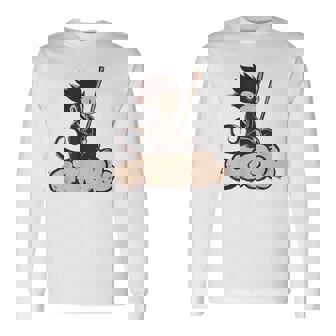 Sun Wukong On Cloud Monkey King Chinese Legend Martial Arts Long Sleeve T-Shirt | Seseable CA