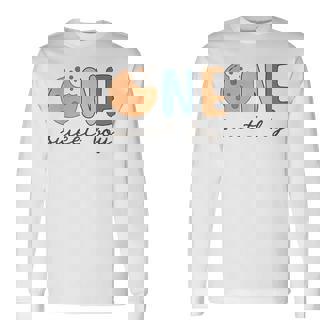 Sweet One Cookies And Milk 1St Birthday Boy Family Matching Long Sleeve T-Shirt - Seseable