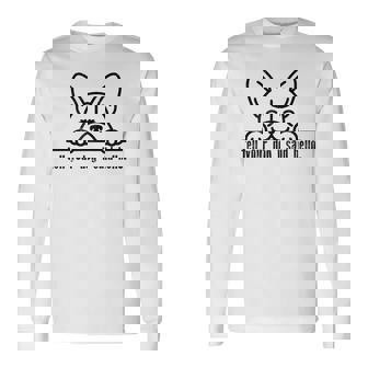 Tell Your Dog I Said Hello Paw Dog Lover Pet Owner Long Sleeve T-Shirt | Seseable FR