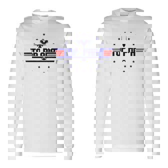 Top Papa Fathers Day Birthday For Dad Daddy Grandpa Long Sleeve T-Shirt | Seseable FR