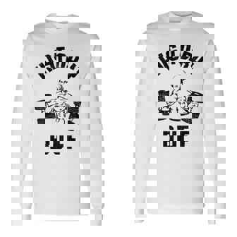 History Buff George Washington Workout Small Grey Long Sleeve T-Shirt - Thegiftio