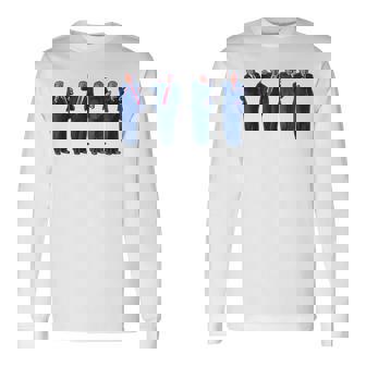 The Trumpty Dance Trump Dancing 4Th Of July Long Sleeve T-Shirt - Monsterry