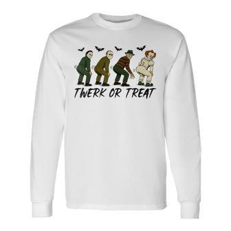 Twerk Or Treat Halloween Horror Character Costume Long Sleeve T-Shirt - Thegiftio UK