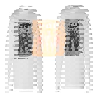 Vintage Black African American Cowgirl Western Country Rodeo Long Sleeve T-Shirt - Thegiftio