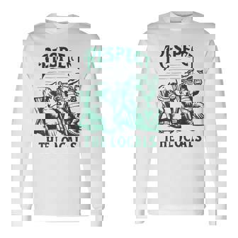 Vintage Florida Respect The Locals Nature Mana Crocodile Long Sleeve T-Shirt | Seseable UK