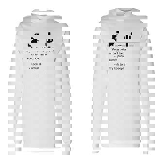 You Are Offline Low Resolution Pixel Dinosaurcreen 長袖Tシャツ - Kawaiitshirt