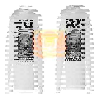 Zion National Park Vintage Hiking Souvenir Adventure Outdoor Long Sleeve T-Shirt | Mazezy
