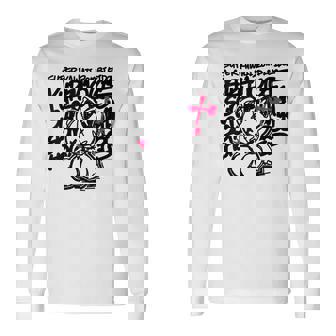 【クレイジー・オリー】Super Kawaii Zombie Idol 白 長袖Tシャツ - Kawaiitshirt