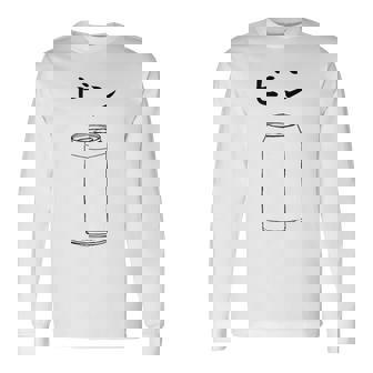 【ビン】おもしろ 面白い ウケる ふざけ ネタ 笑える 宴会用 文字 言葉 まぬけ 長袖Tシャツ - Kawaiitshirt