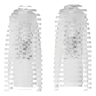 【公式】『オクトパストラベラー0』キービジュアル ラインアート 長袖Tシャツ - Kawaiitshirt