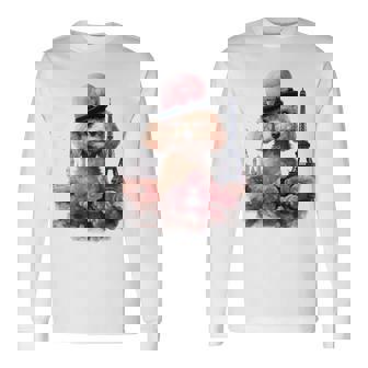 かわいい フランス パリ エッフェル塔 トイプードル パリジャンプードル 長袖tシャツ 長袖Tシャツ - Kawaiitshirt