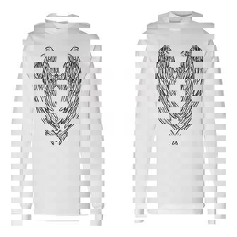 かわいい天使の羽 長袖Tシャツ - Kawaiitshirt