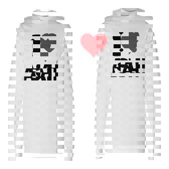 アイハート アサヒジャパン ラブ日本土産アイテム 長袖Tシャツ - Kawaiitshirt