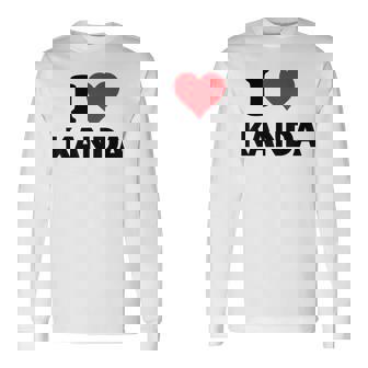 アイハート 神田ジャパンラブ 日本のお土産品 長袖Tシャツ - Kawaiitshirt