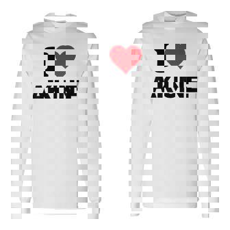 アイハート 阿久根 Japan Love 日本土産 長袖Tシャツ - Kawaiitshirt