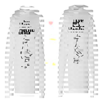 アイ・ラブ・ホノルル 長袖Tシャツ - Kawaiitshirt